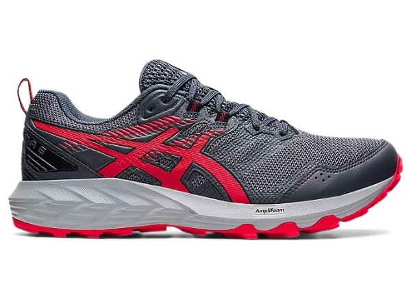Men's GEL-SONOMA 6 | Carrier Grey/Electric Red | Trail Running Shoes | ASICS
