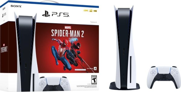 PS5 光驱版 全新主机 + 蜘蛛侠2 套装