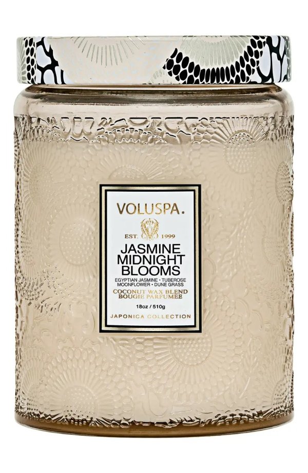 Jasmine Midnight Blooms Large Jar Candle