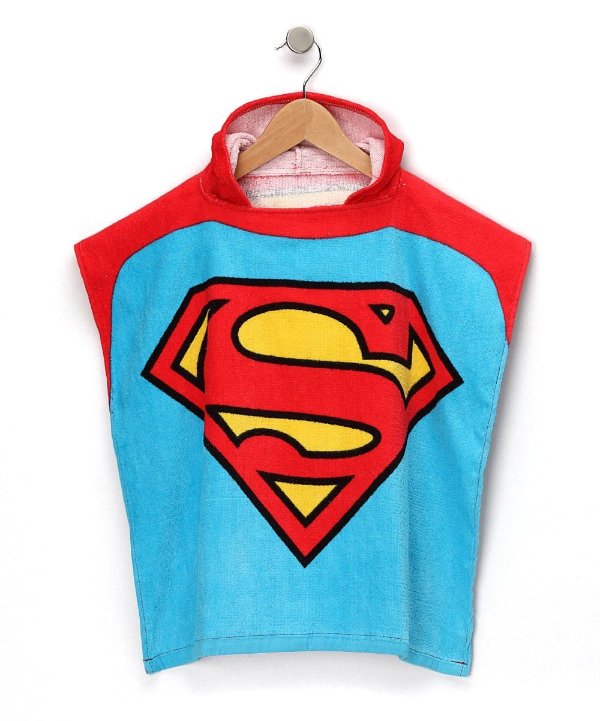Superman Terry Hooded Poncho