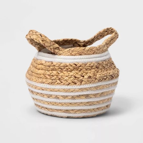 Water Hyacinth and Coiled Rope Storage Bin - Pillowfort™
