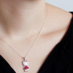 Hello Kitty Pendant with Crystal