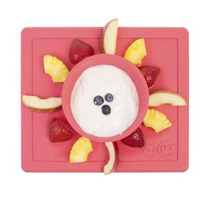 ezpz Happy Mat - One-piece silicone placemat + plate