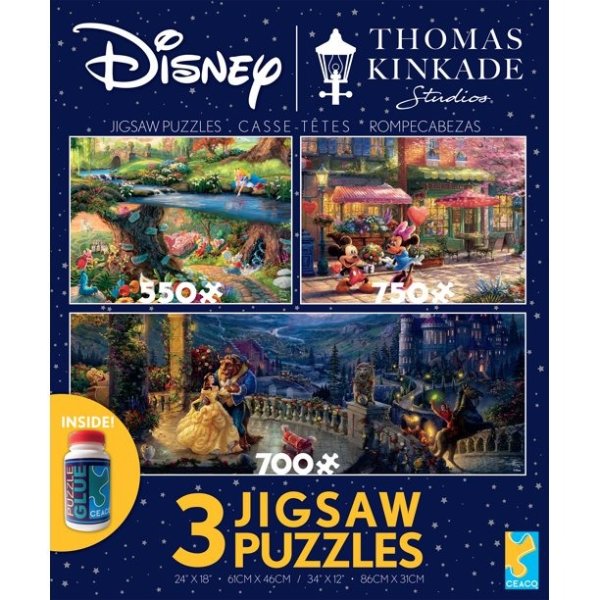 Ceaco 3 in 1 Disney Jigsaw Puzzles