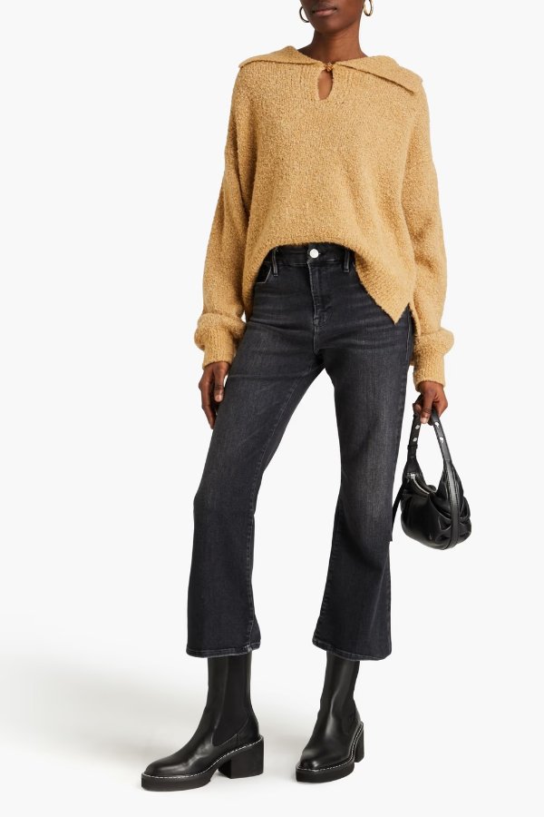 Le Crop Mini Boot cropped mid-rise bootcut jeans
