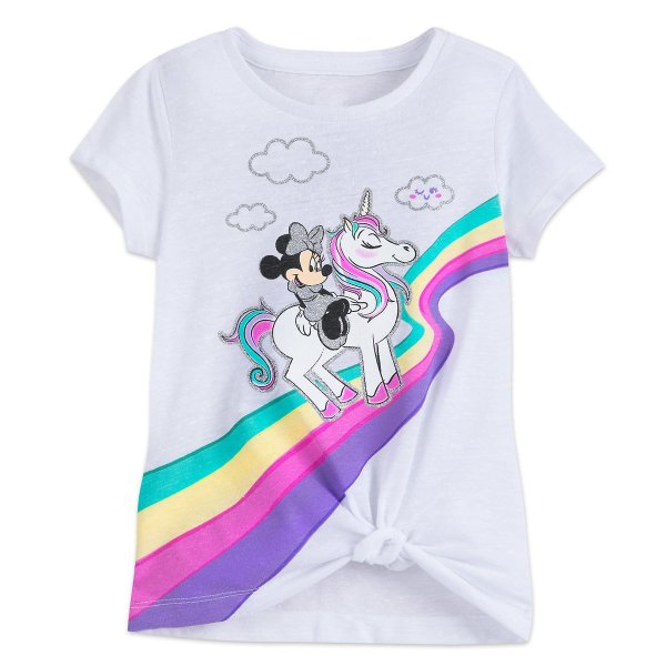 Minnie Mouse and Unicorn Knotted T-Shirt for Girls