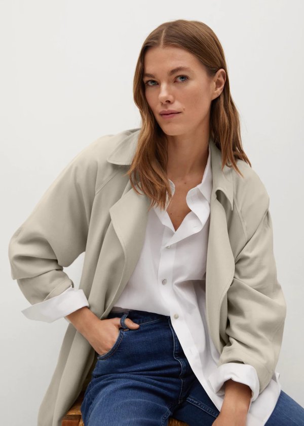 Short flowy trench - Women | OUTLET USA