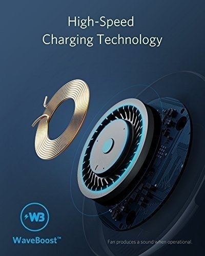 PowerWave 7.5 Fast Wireless Charging Pad with Quick Charge Adapter