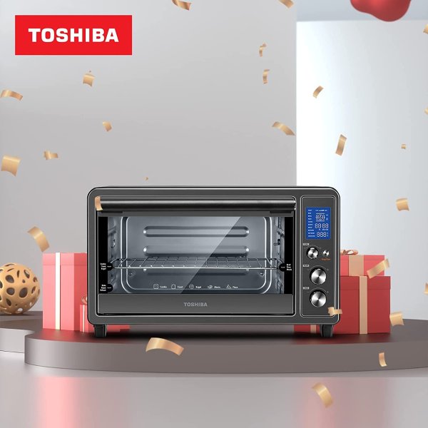 Toshiba AC25CEW-BS Digital Toaster Oven with Convection cooking