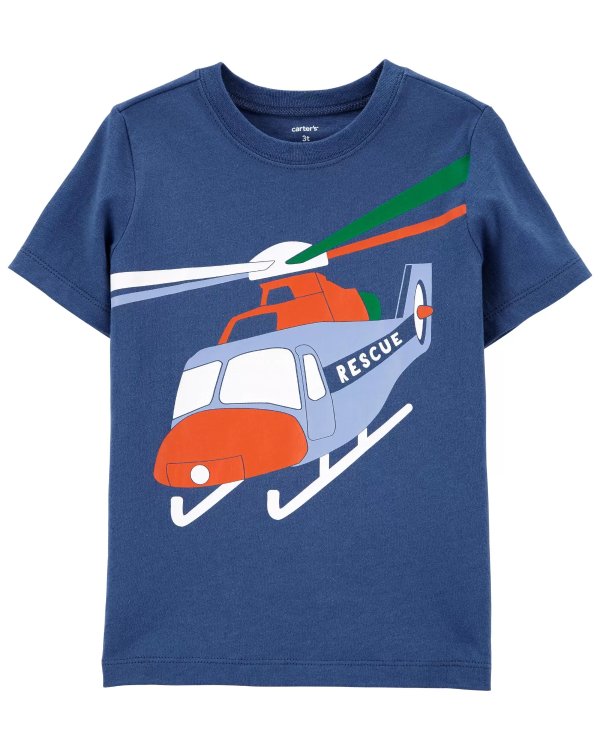 小童直升飞机T恤