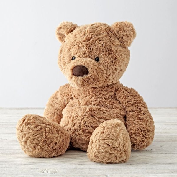 Jellycat Medium Brown Bear Stuffed Animal + Reviews | Crate and Barrel
