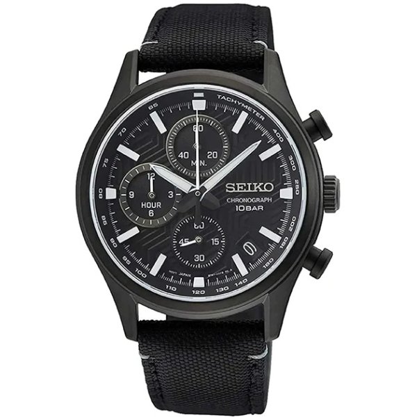 men's classic black dial watch