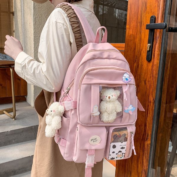 16.66US $ 47% OFF|Japanese Girls Backpack School Bags for Teenage Girls High School Multi Pockets New Kawaii Backpack Women Harajuku Cute Mochila| | - AliExpress
