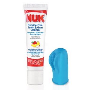NUK Infant Tooth and Gum Cleanser and Finger Toothbrush Set, 1.4 Ounce