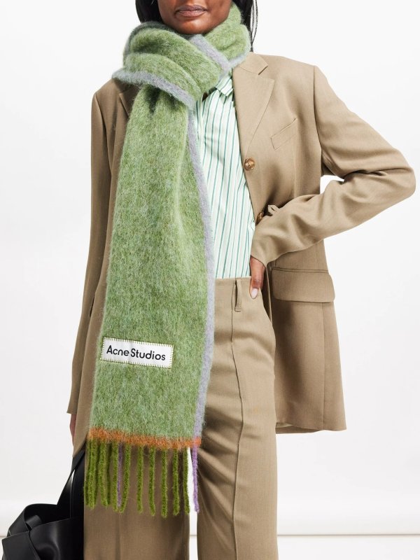 Vally wool-blend scarf