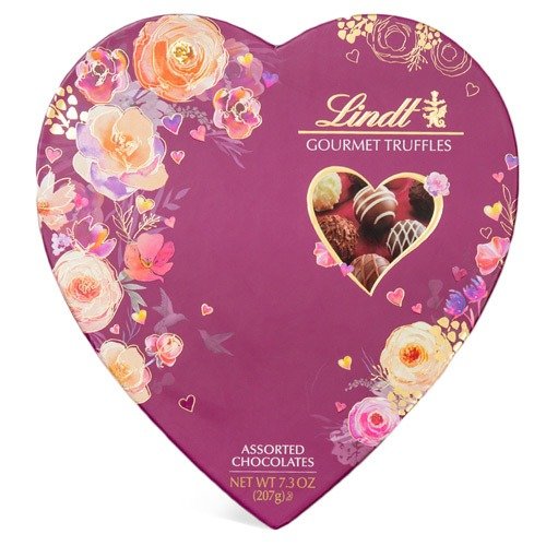 Assorted Gourmet Truffles Valentines Heart (14-pc, 7.3 oz)