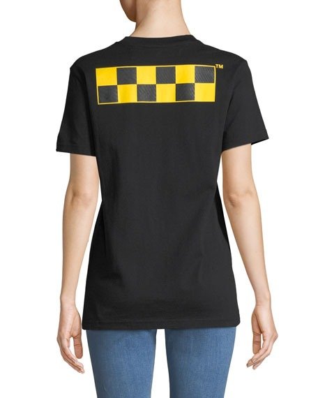 Off-White Flags Crewneck Short-Sleeve Cotton Tee
