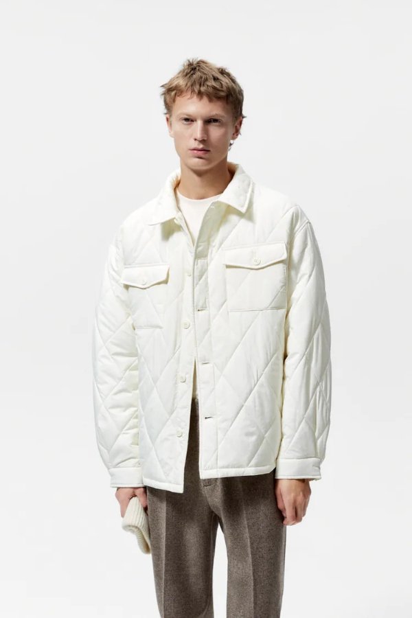 WATER REPELLENT QUILTED OVERSHIRT