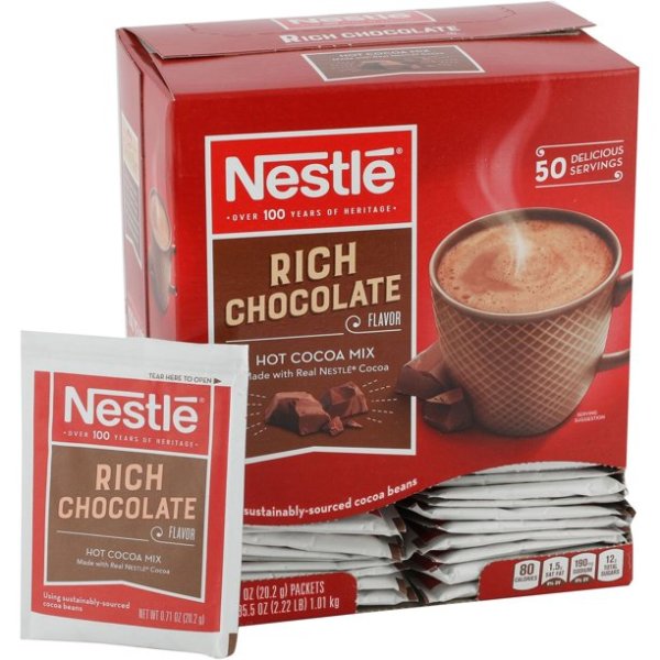 Nestle 浓郁巧克力热可可粉 共50包