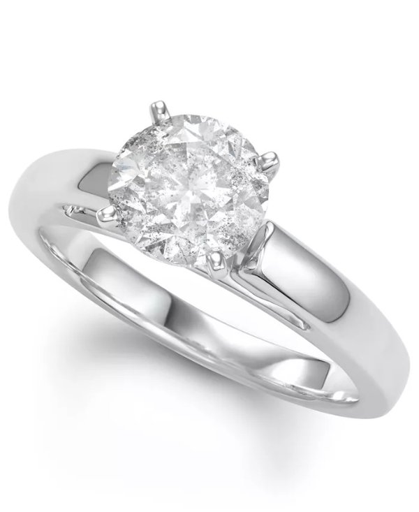 Diamond Solitaire Engagement Ring (2 ct. t.w.) in 14k White Gold
