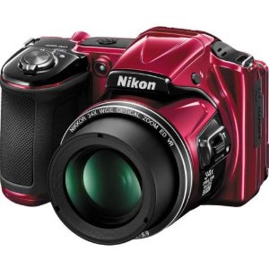 尼康Nikon Coolpix L830 1600万像素 34倍光学变焦（女神红）