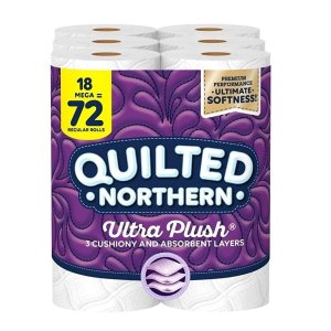 Quilted Northern Ultra Plush Toilet Paper, 18 Mega Rolls