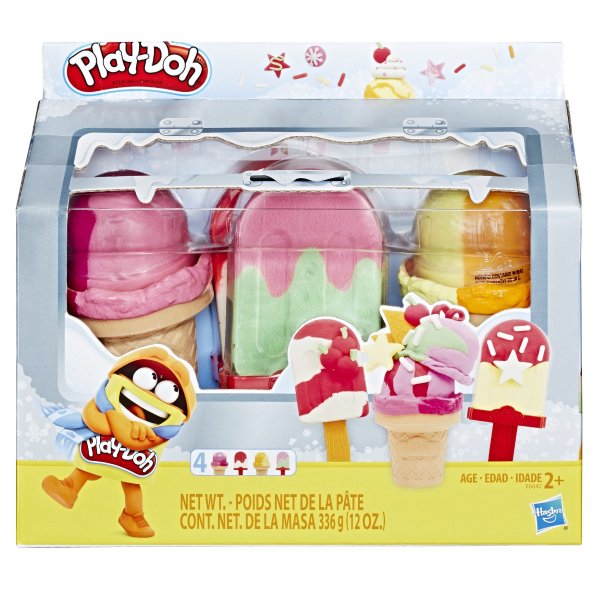 Ice Pops 'n Cones Freezer Themed 4-Pack of Airtight Containers Filled with 3 Ounces of Compound