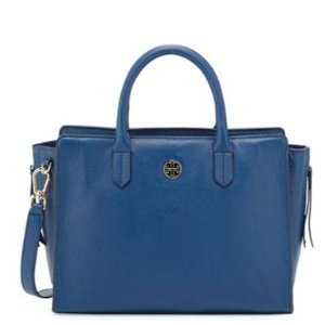 Tory Burch Brody Small Leather Tote Bag, Tidal Wave @ Neiman Marcus