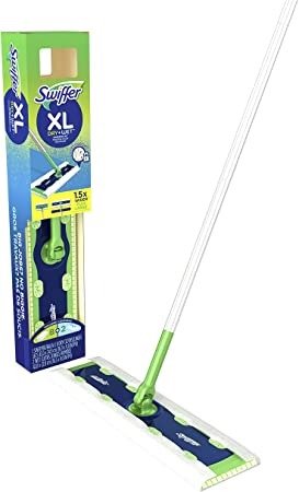 Sweeper 2-in-1 Dry + Wet XL Multi Surface Floor Cleaner, Sweeping and Mopping Starter Kit, Includes 1 Mop, 8 Dry Cloths, 2 Wet Cloths