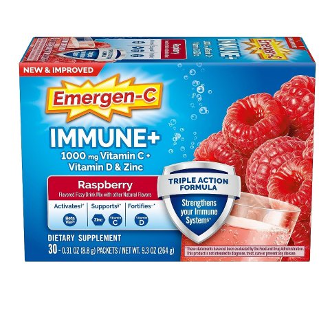 Emergen-C Immune+ 1000mg Vitamin C Powder, with Vitamin D, Zinc, Antioxidants