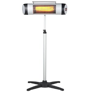 Comfort Zone Outdoor/Indoor Patio Heater with Remote Control & Stand
