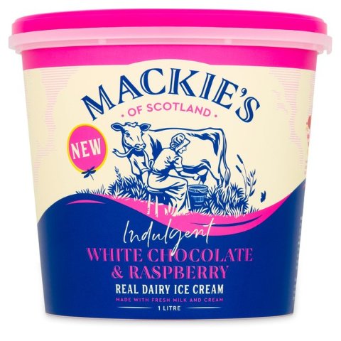 Mackie's 白巧克力&树莓冰淇淋