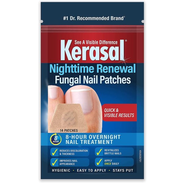 Kerasal 夜间修复真菌指甲贴片 14片