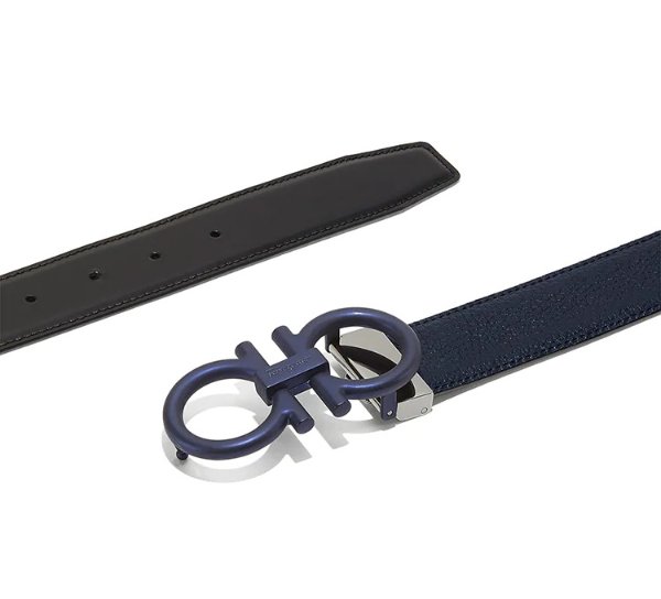Reversible and Adjustable Gancini belt
