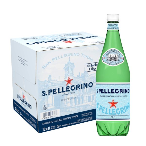 S.Pellegrino Sparkling Natural Mineral Water 12cans