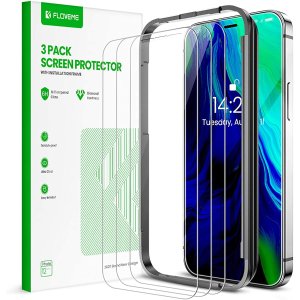 FLOVEME Screen Protector for iPhone 12/12 Pro 3-Pack