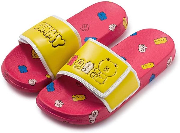 FRIENDS Brown & Sally Character Velcro Indoor Home Slipper, Size