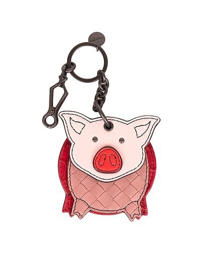 Pig Leather Keychain