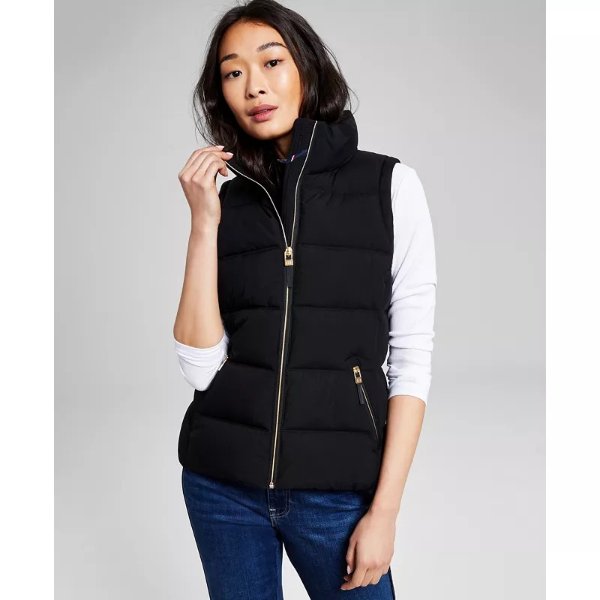 Women's Stand-Collar Puffer Vest, Created for Macy's