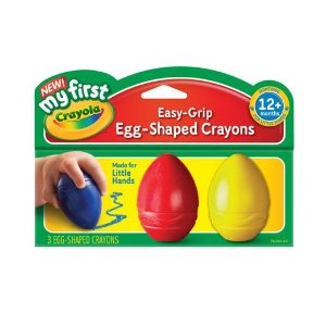 Crayola 婴幼儿蛋形可水洗无毒蜡笔（1岁以上）
