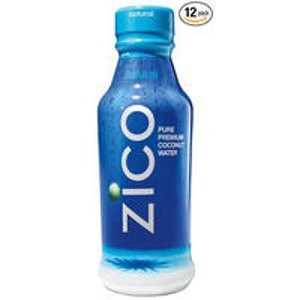 ZICO Pure Premium Coconut Water, Natural, 14 Ounce Bottles (Pack of 12)