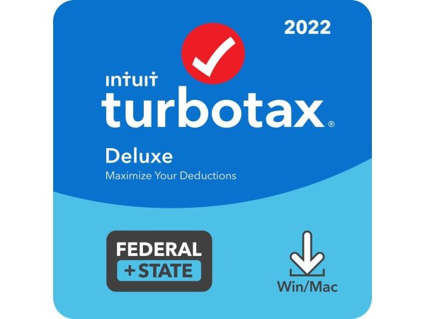 Intuit TurboTax Deluxe Federal & State 2022 PC/MAC Download