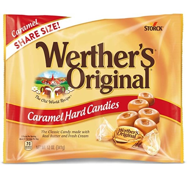 Original Hard Caramel Candy, 12 Oz Bag