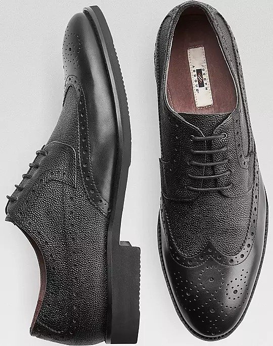 Joseph Abboud Snyder Black Wingtip Oxfords - Men's Shoes | Men's Wearhouse
