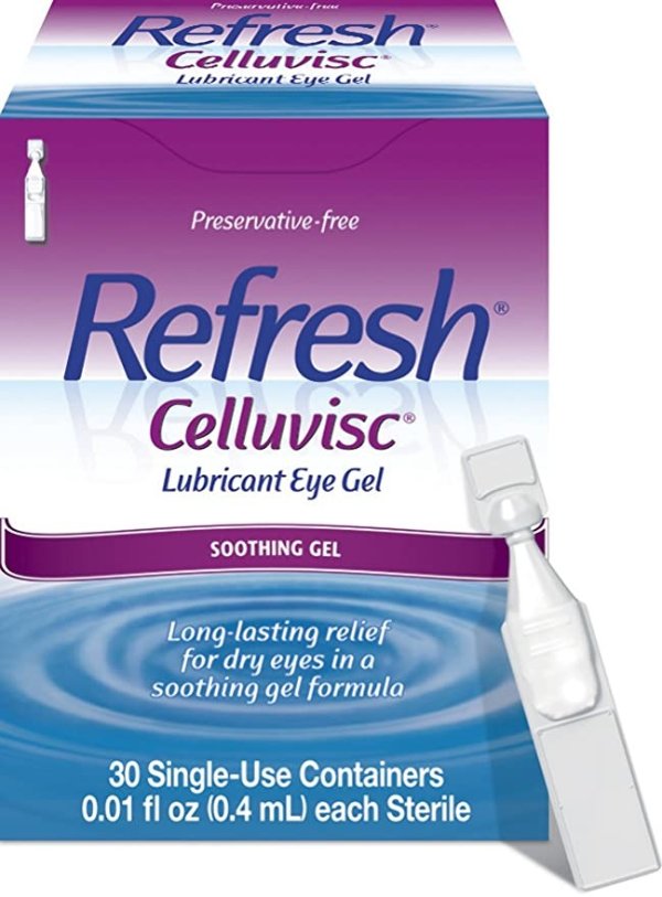 Celluvisc Lubricant Eye Gel, 30 Count Single-Use Containers
