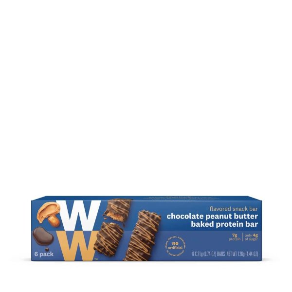 Chocolate Peanut Butter Baked Protein Bar | WW Shop | Weight Watchers Online Store