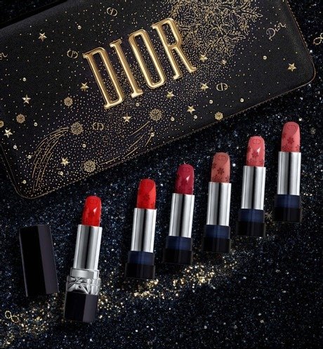 Rouge Dior Couture Collection Refillable snowflake-engraved lipstick set - 6 shades of lipstick - comfort & wear