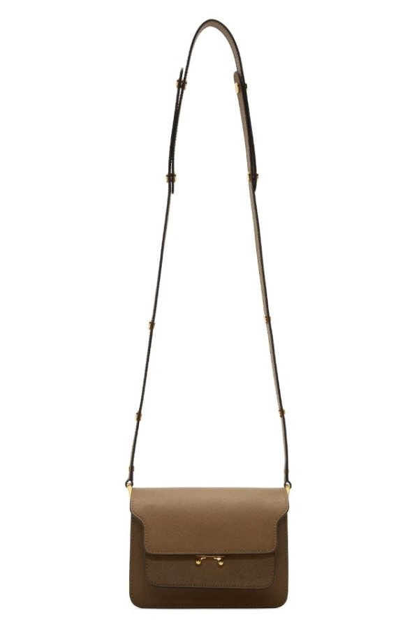 Brown Mini Trunk Bag