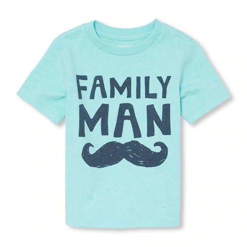 Baby And Toddler Boys Short Sleeve 'Family Man' Graphic Tee