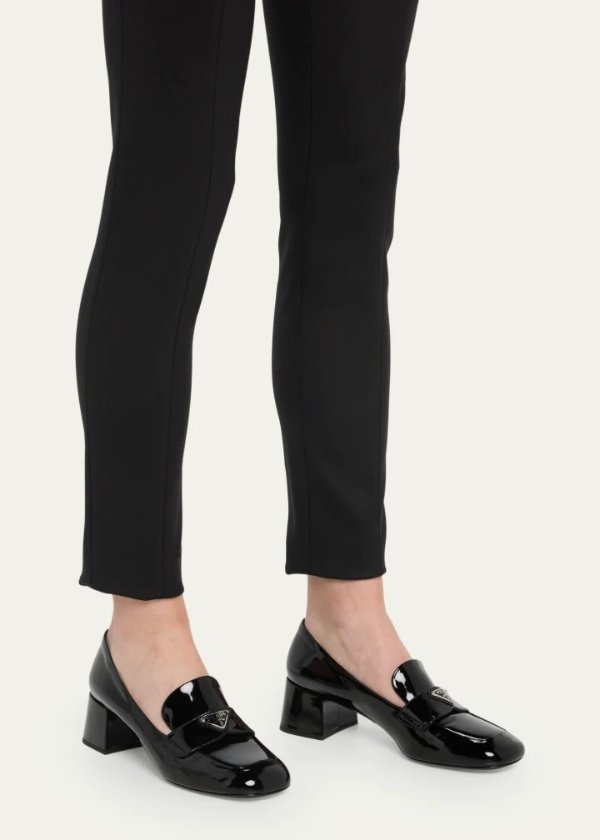 Vernice Patent Heeled Loafers